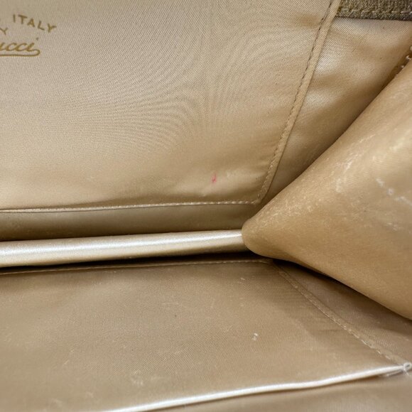 Gucci *Rare* Vintage Gold Woven Shoulder Bag (1968-1972) - Picture 11 of 14